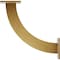 Ekena Millwork Bradford Steel Bracket, Hammered Gold 2"W x 11"D x 11"H BKTM02X11X11BRHGO - alternate 5